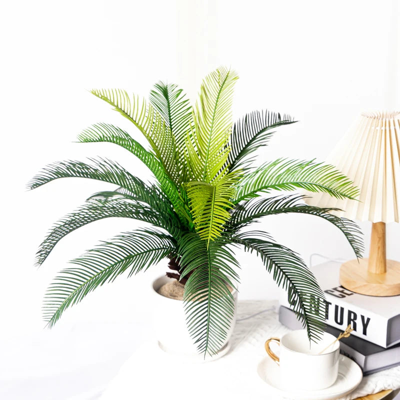 plantes artificielles cycas palmier décoration tropicale pour intérieur