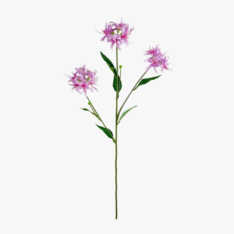 plantes artificielles fleurs en soie décoration intérieure violet 3 fourches