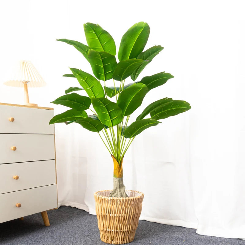 plantes artificielles tropicales pour décoration intérieure et extérieure