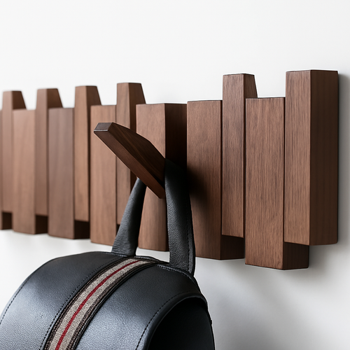 porte manteau mural créatif à suspendre pour entrée décorative