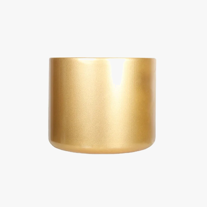 pot de fleurs cylindrique créatif en métal pour décoration intérieure