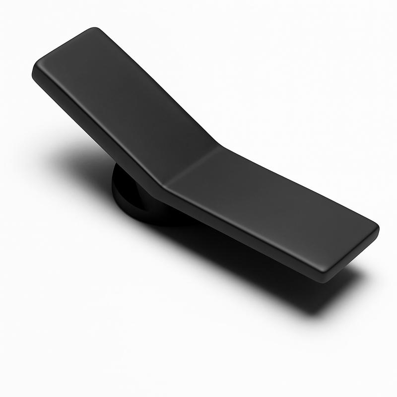 Prise électrique double en acier gris foncé brossé