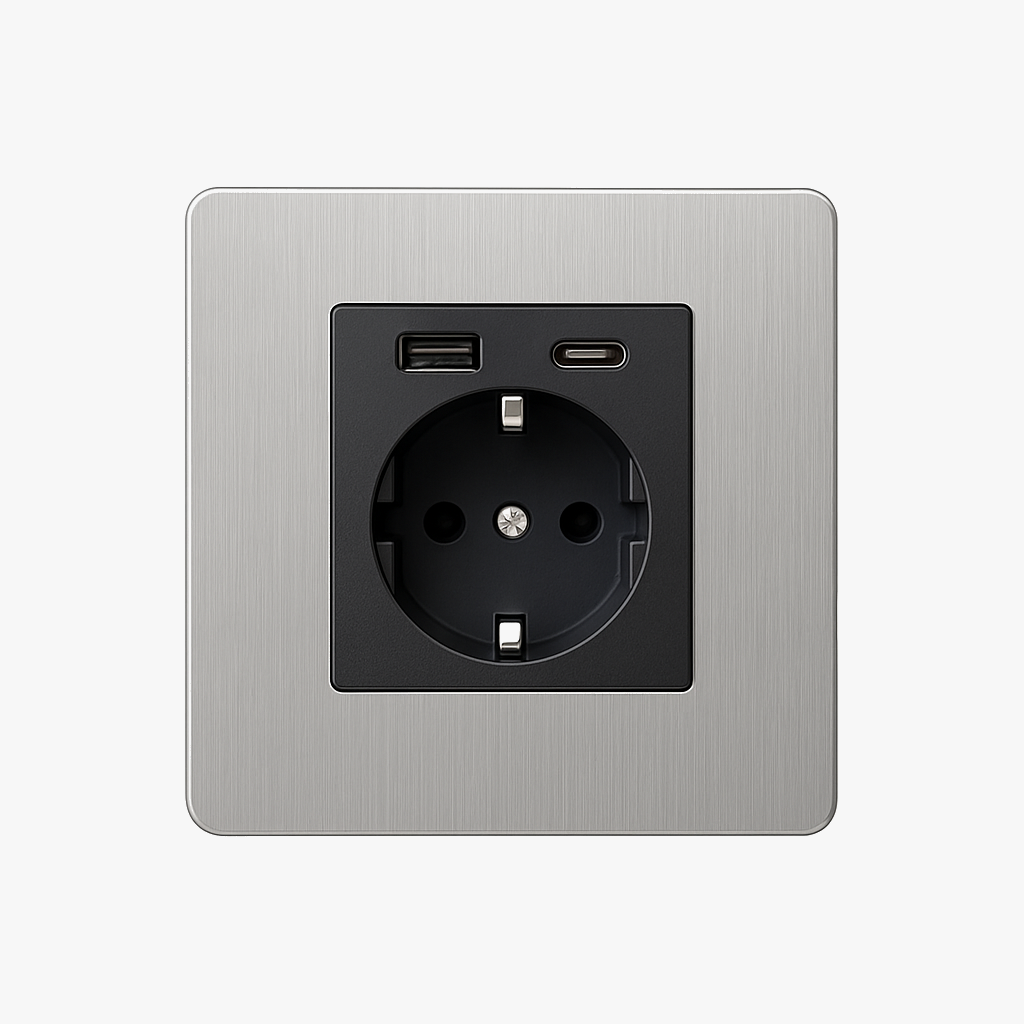 prise-lectrique-et-double-usb-et-usb-type-c-europe-en-acier-gris-clair-bross-bords-arrondis-0.png