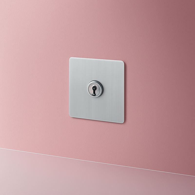 Prise électrique et double USB et USB type C (Europe) en acier gris clair brossé bords arrondis