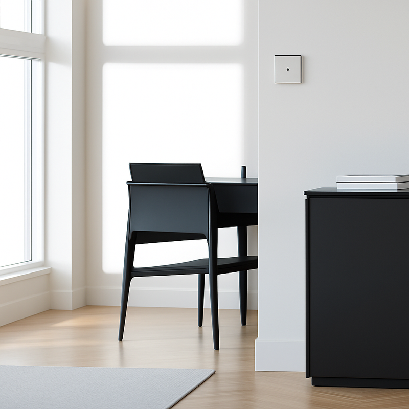 Prise électrique et double USB et USB type C (Europe) en acier gris clair brossé bords arrondis