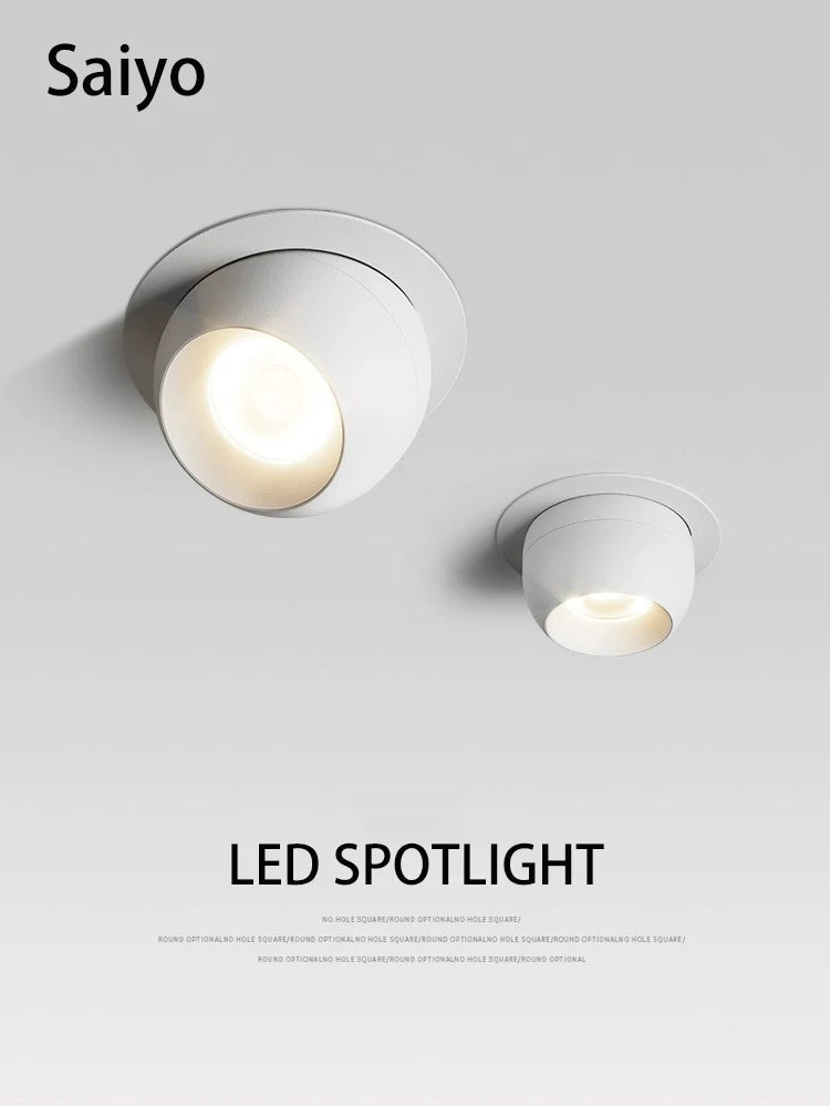 Projecteur led encastrable avec angle réglable et rotation