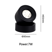 projecteurs led nordique surface monté spot rotation pliant macarone foco