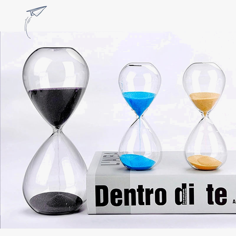 sablier créatif de 5 minutes pour améliorer la productivité