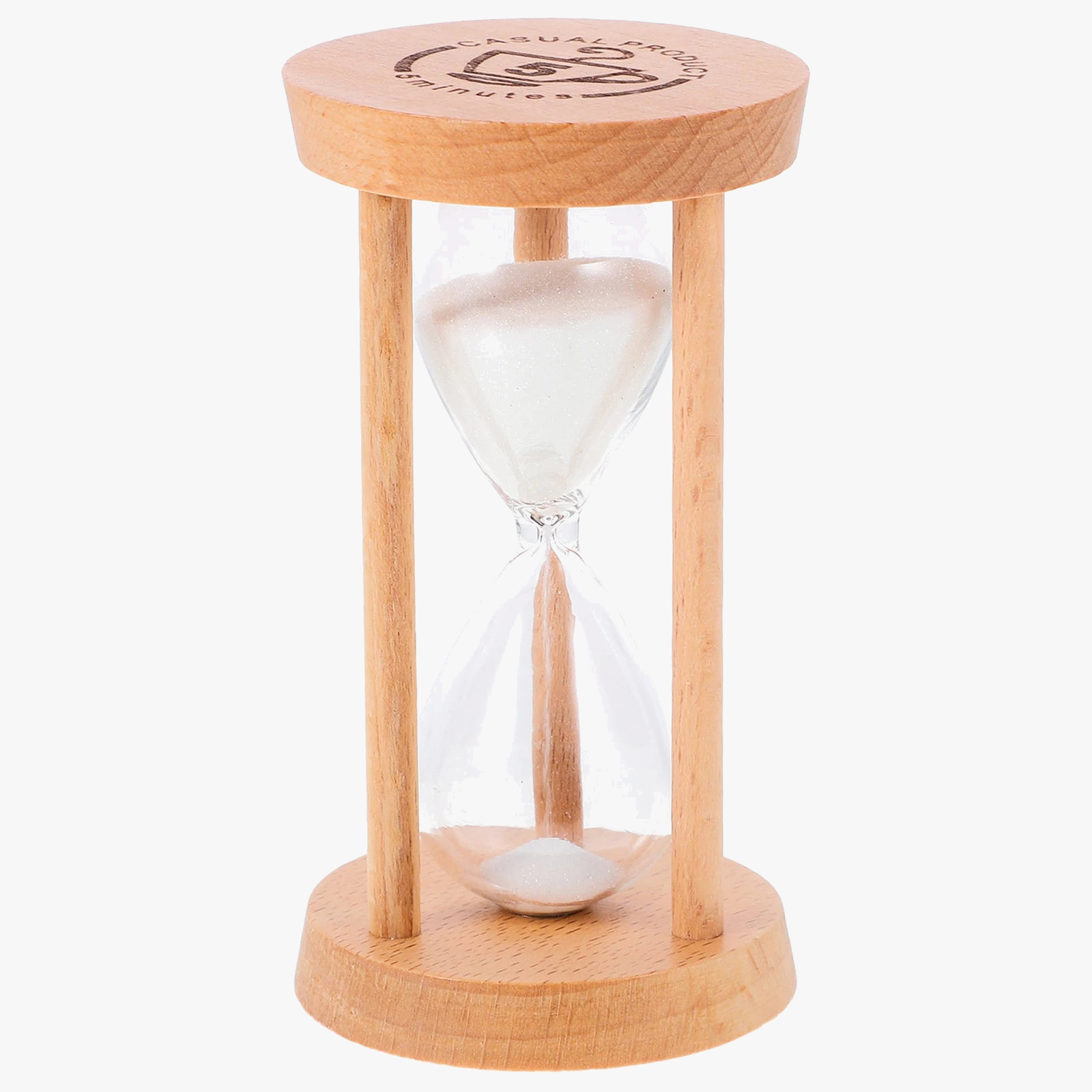 sablier en bois 5 minutes pour décoration et cadeau d anniversaire