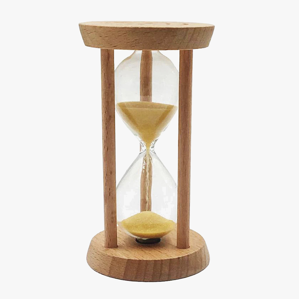 sablier en verre cristal 10 minutes décoration bureau cadeau noël