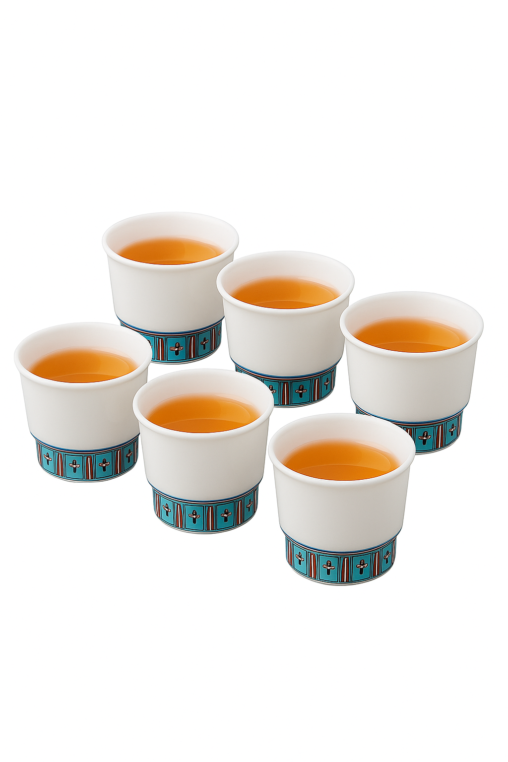 Service à thé kung fu porcelaine 6 tasses