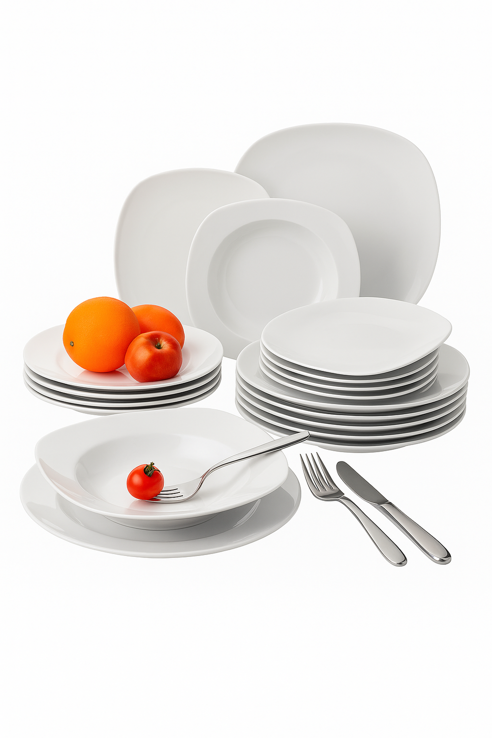service de table porcelaine 18 pièces 6 personnes