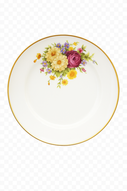 Service de table porcelaine fine floral style occidental