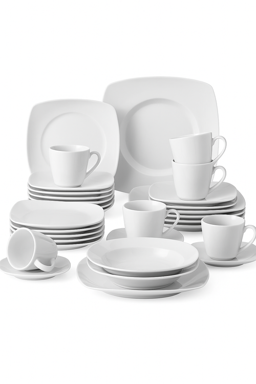 service de table porcelaine malacasa 30 pieces moderne