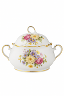 Service vaisselle porcelaine fine style floral personnalisable