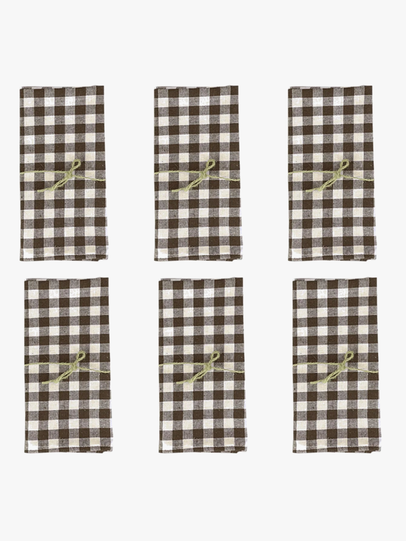 Serviette de table à carreaux style moderne polyester