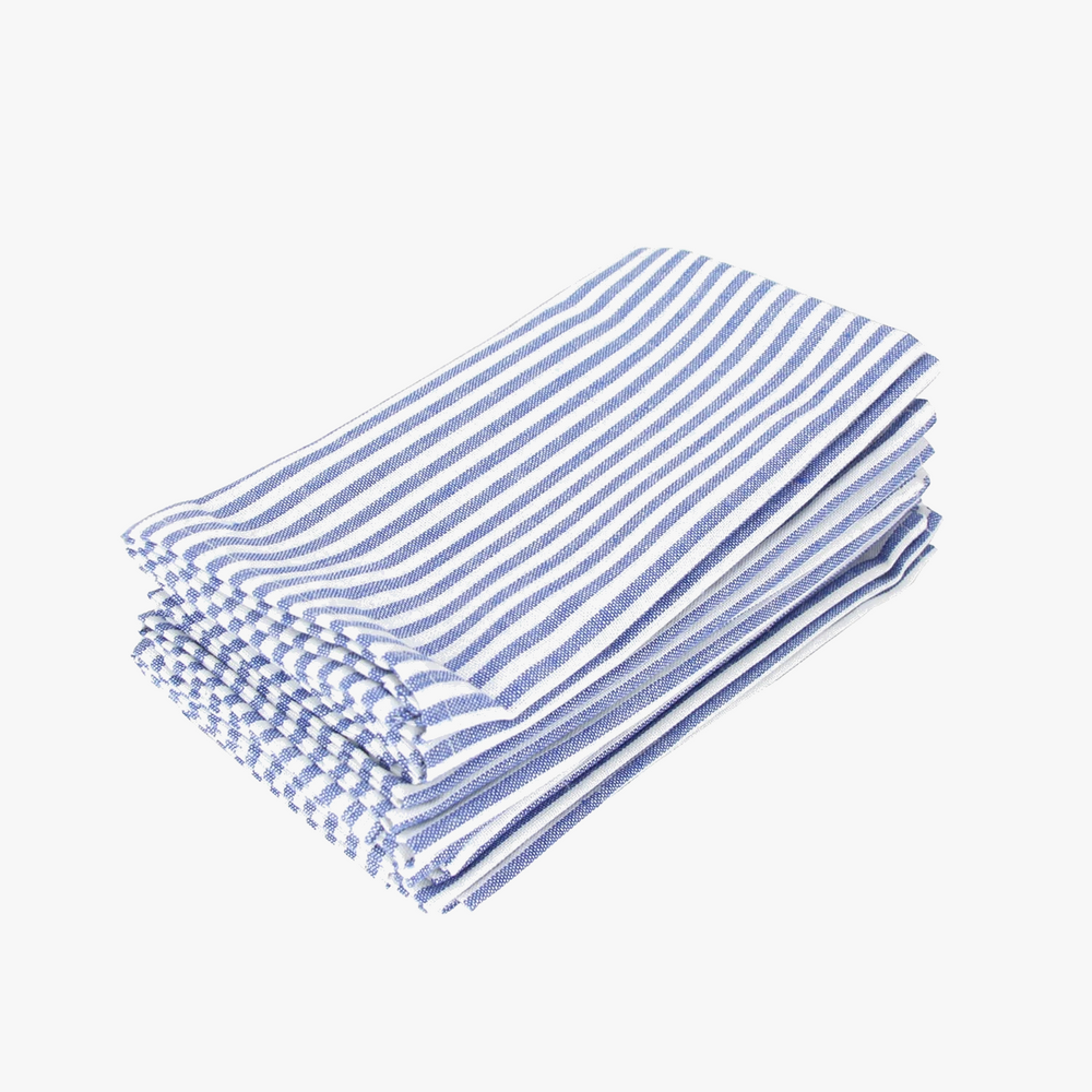 Serviette de table lin coton style européen rayé