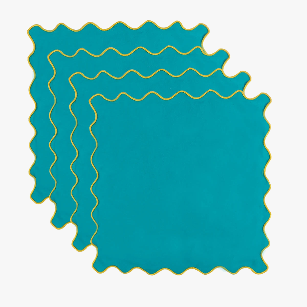 Serviette de table lot 4 coton lin style washa