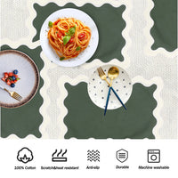 Serviette de table lot de 4 coton lin
