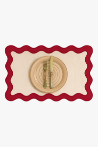 Set de table coton lin motif coquille marin