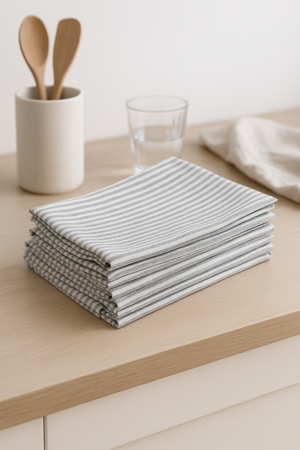 Set de table coton lin style europeen rayures