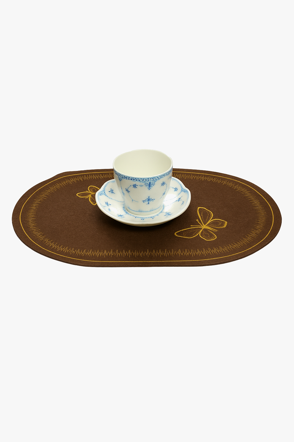 Set de table lin brodé style classique lavable