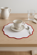 Set de table lin brodé style classique lavable