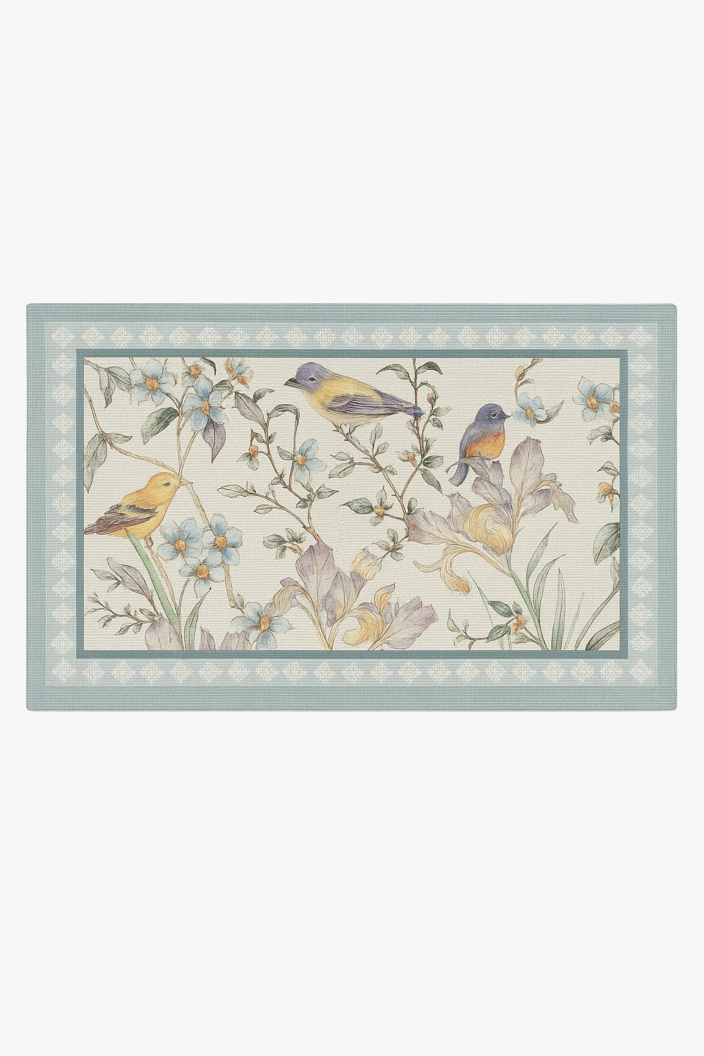 Set de table vintage motifs oiseaux style morris