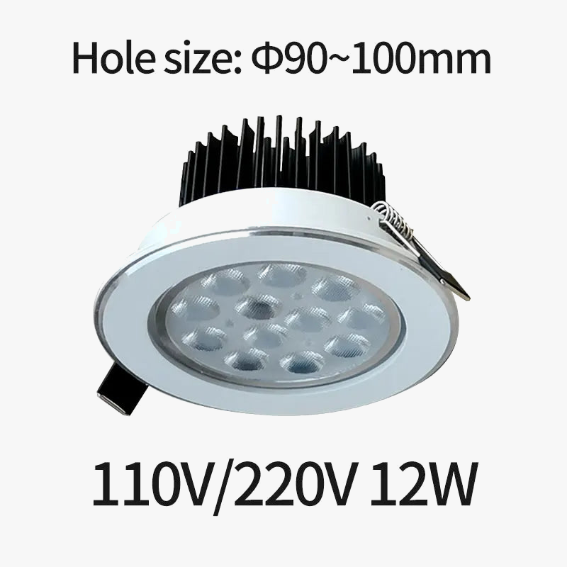 Spot encastré led pour éclairage de bijouterie commercial