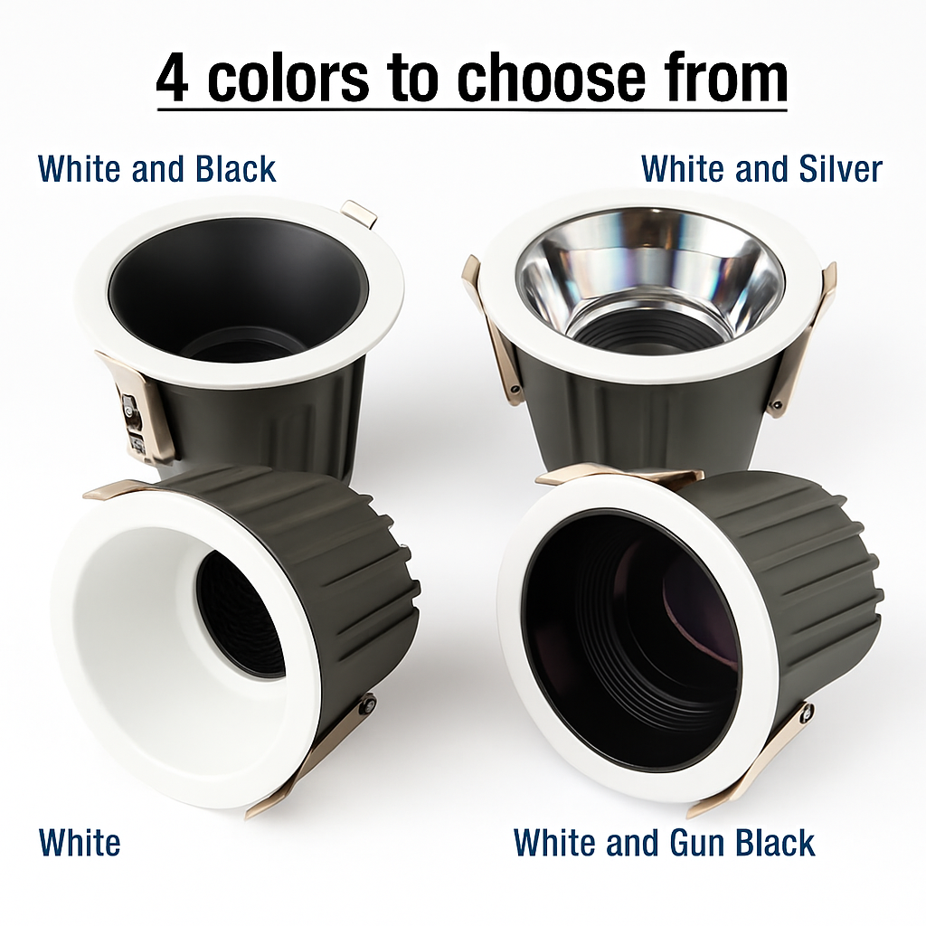spot led encastrable étanche antireflet pour intérieur et extérieur - vue 7 sur 10