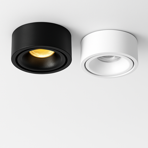 spot led rond en surface à intensité variable