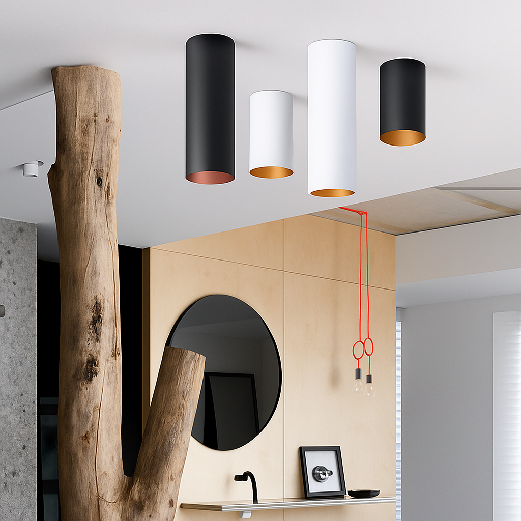 Spot moderne LED rond en aluminium - vue 4 sur 7