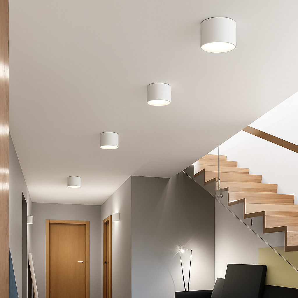 spot rond monté en Surface nordique Led petit projecteur couloir entrée lumière allée lumière éclairage intérieur - vue 6 sur 6