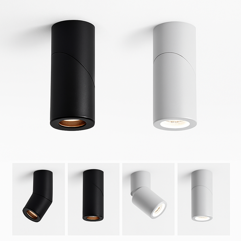 spots led rotatifs à intensité variable pour éclairage intérieur