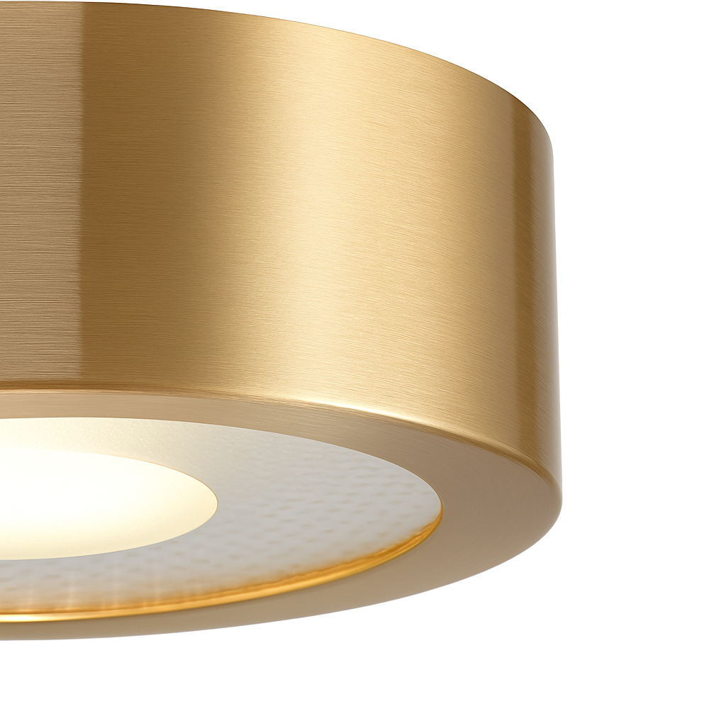 spots nordiques en cuivre led de luxe circulaires - vue 7 sur 9