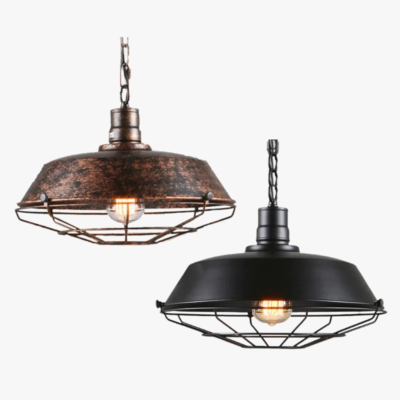 Style Vintage suspension industrielle rétro fer suspendus plafonniers E27 lustre pour Restaurant Bar