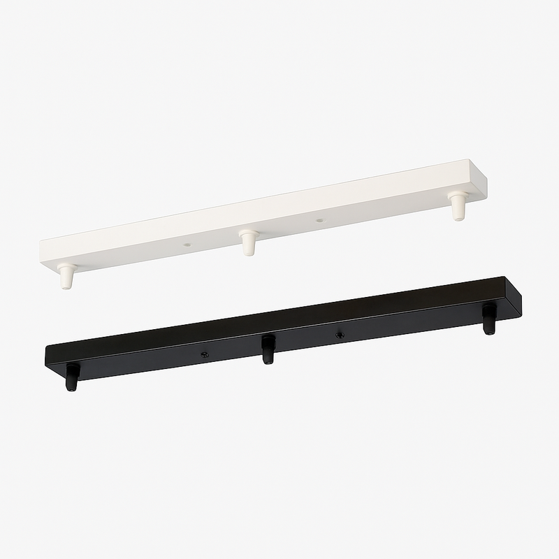 Support socle long suspension jusqu'à 5 trous (noir ou blanc)