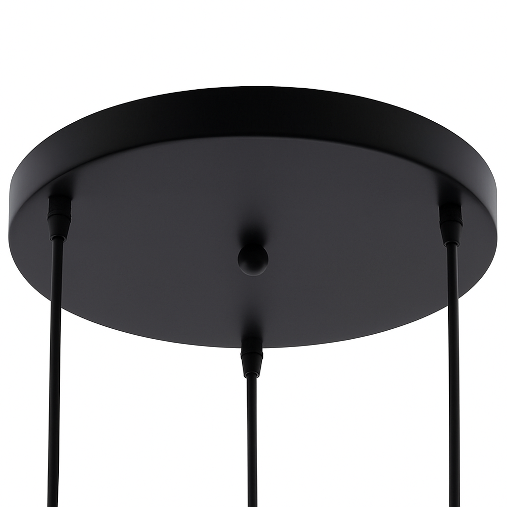 Support socle rond suspension jusqu'à 5 trous (noir ou blanc) - vue 4 sur 9