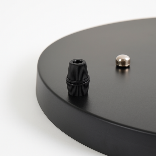 Support socle rond suspension jusqu'à 5 trous (noir ou blanc)