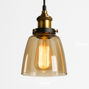 Suspension avec abat-jour en verre Loft