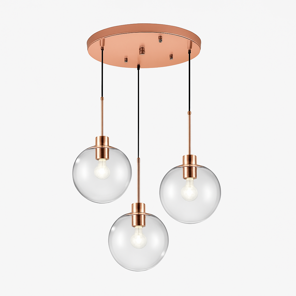 Suspension boules en verre et tige - vue 6 sur 22