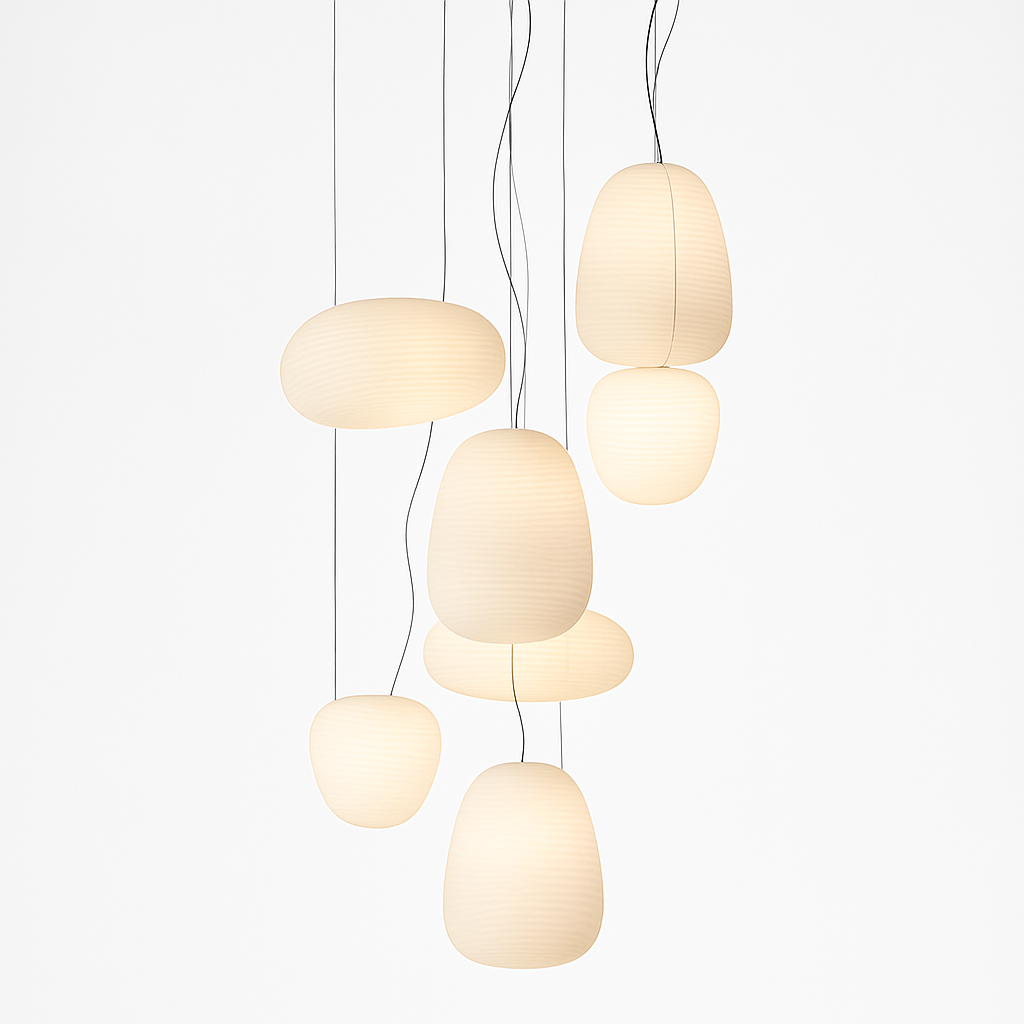 suspension créative en verre pour décoration intérieure moderne - vue 5 sur 9