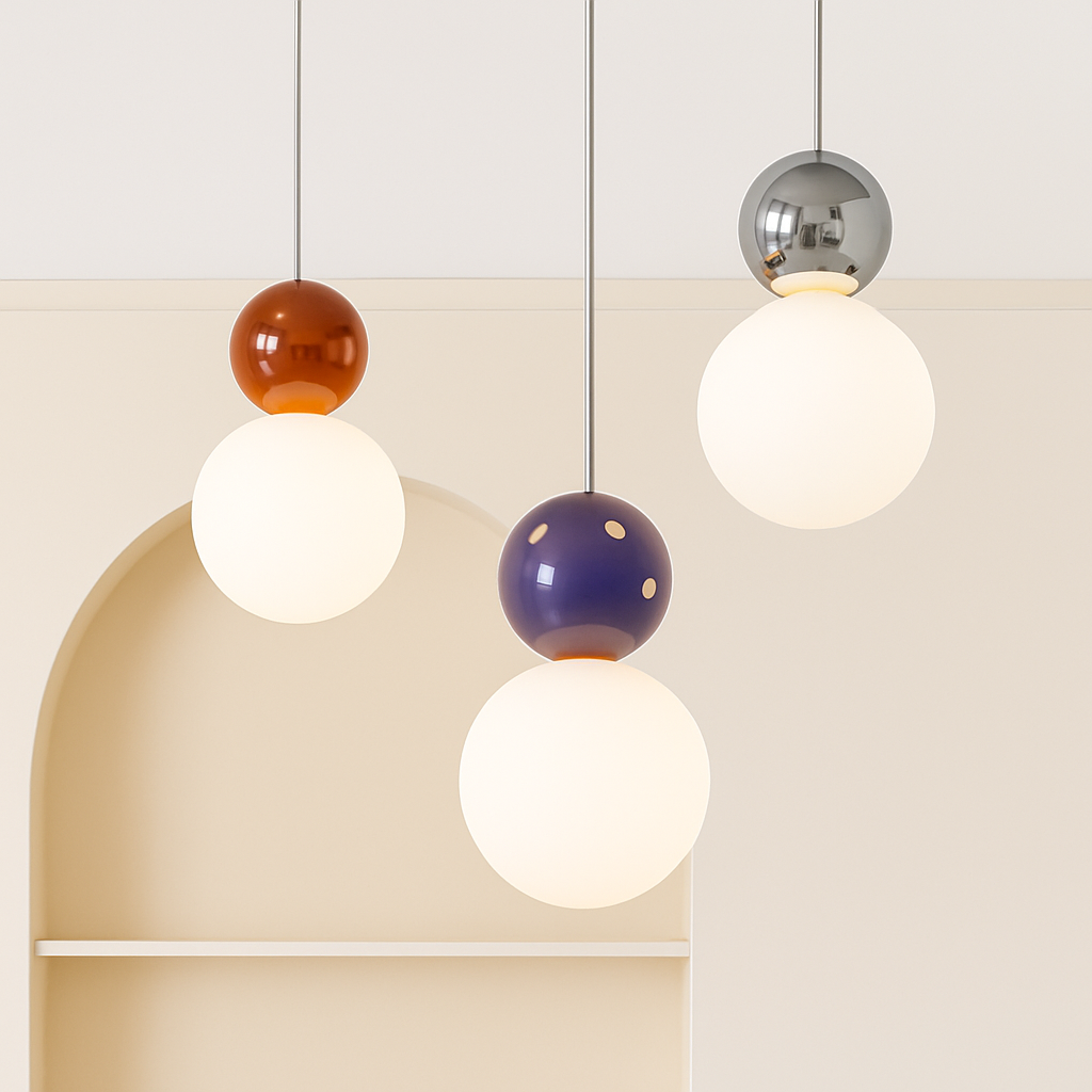 suspension danoise led boule lumineuse pour décoration intérieure - vue 7 sur 29