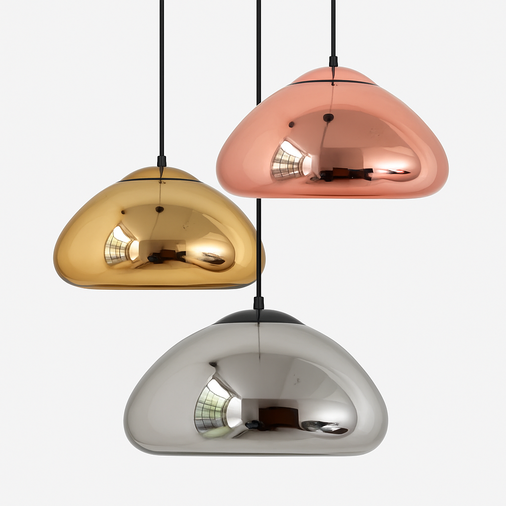 Suspension design chromée de couleur Xoni