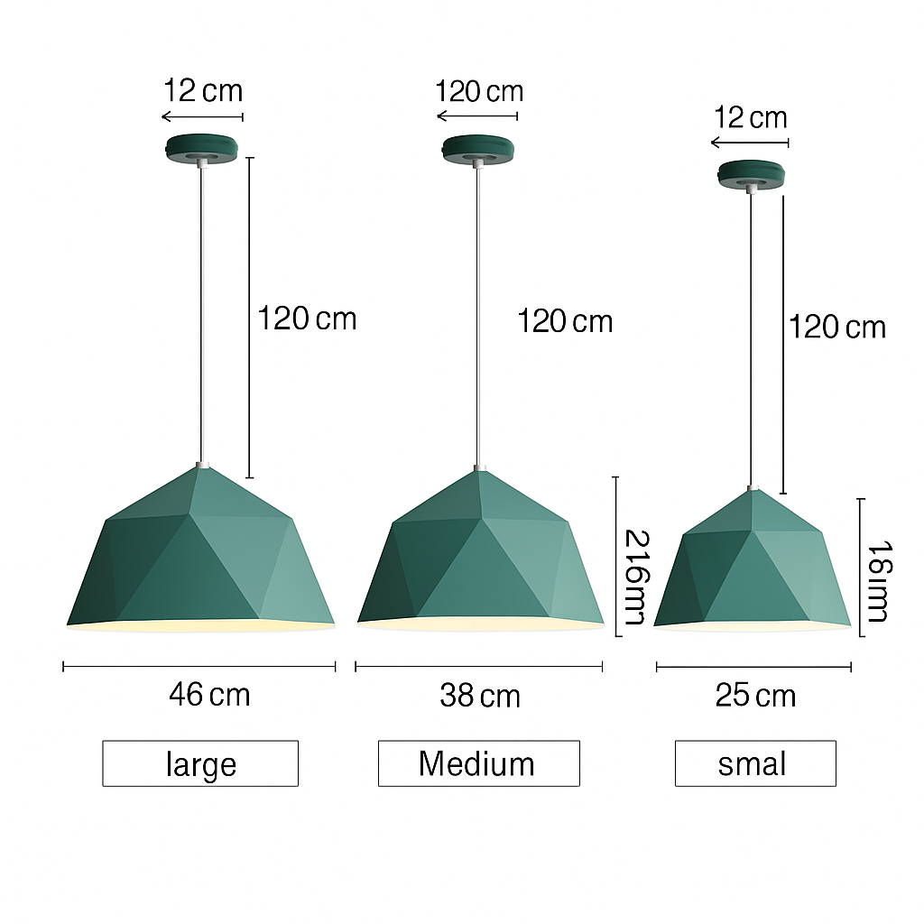 Suspension design géométrique polygonale de couleur Diamond - vue 13 sur 13
