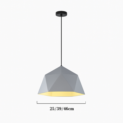 Suspension design géométrique polygonale de couleur Diamond