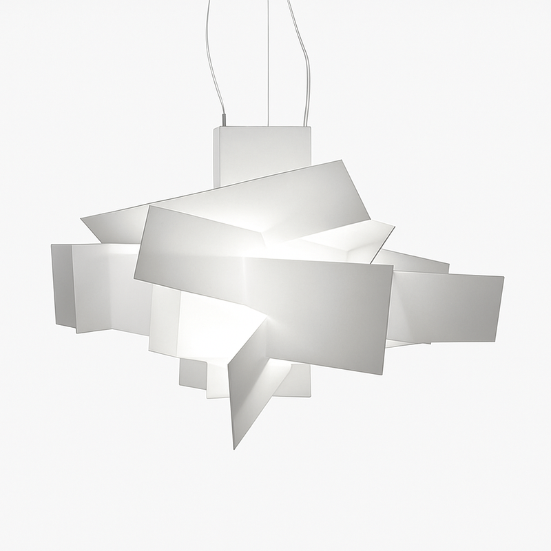 Suspension design LED avec plusieurs plaques colorées Italian Lofty