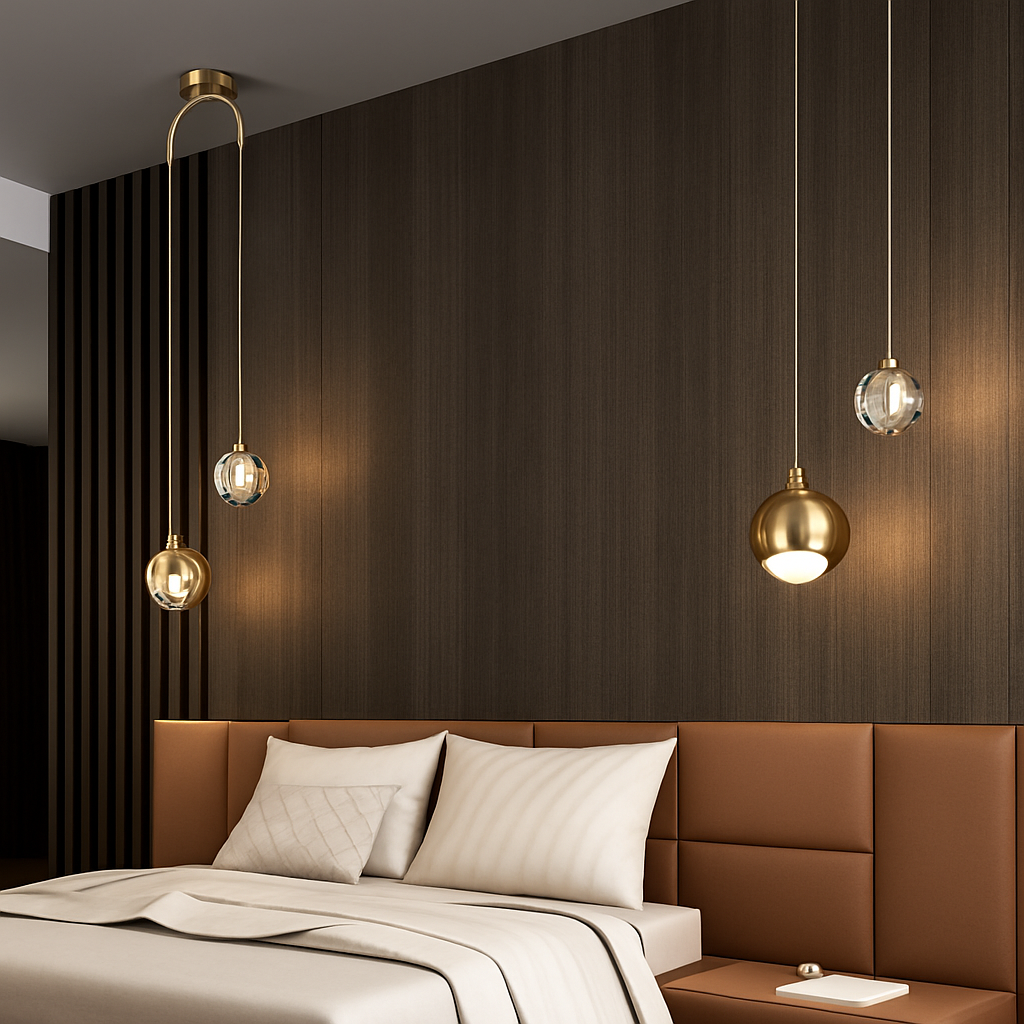 Suspension design LED à double sources lumineuses Thea - vue 4 sur 9