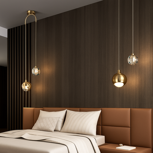 Suspension design LED à double sources lumineuses Thea