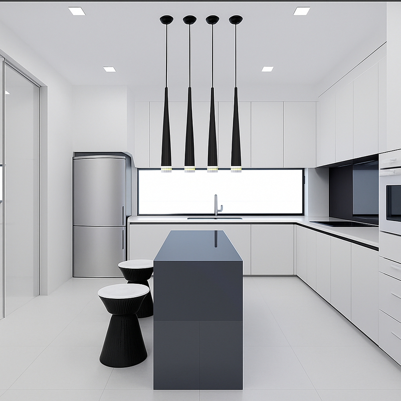 Suspension design LED en forme de cône (plusieurs couleurs)